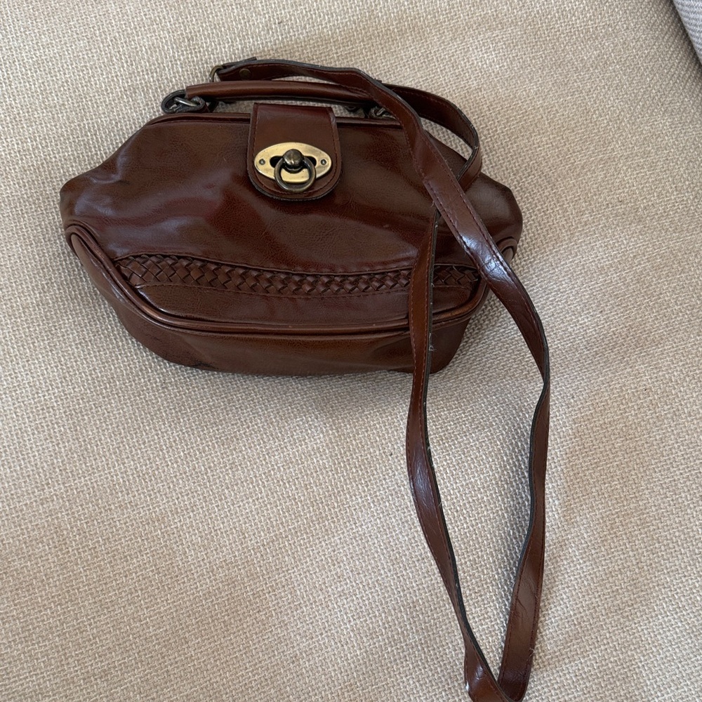 1950s Brown Leather Women's Bag